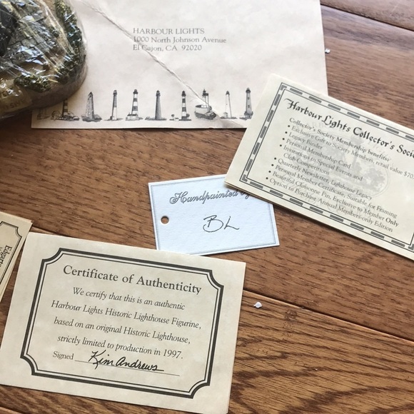 NIB Harbor Lights Edgartown signed w/ COA - Picture 11 of 11